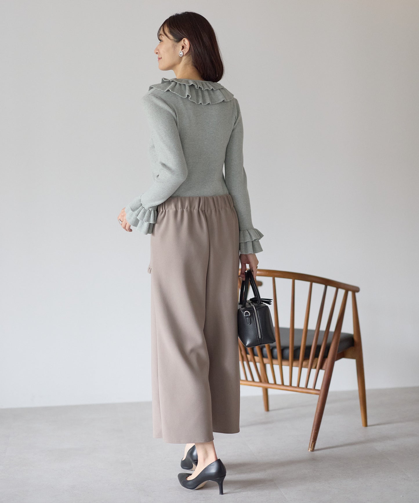 【11月28日(金)13時〜新発売】ダブルフリルリブニット