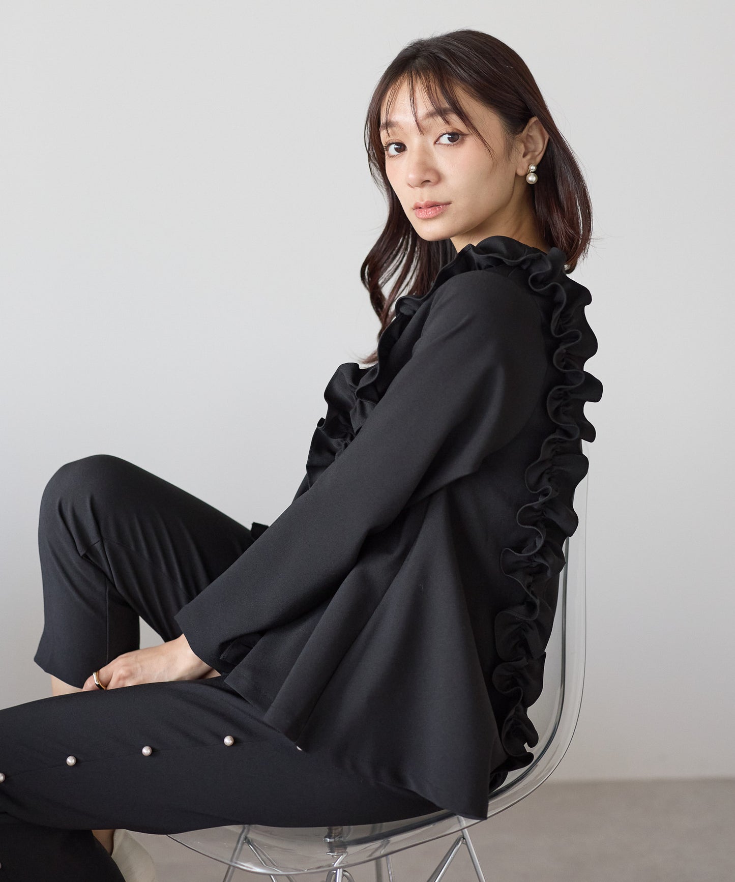 【11月9日(日)20時〜新発売】ツインフリルフレアトップス