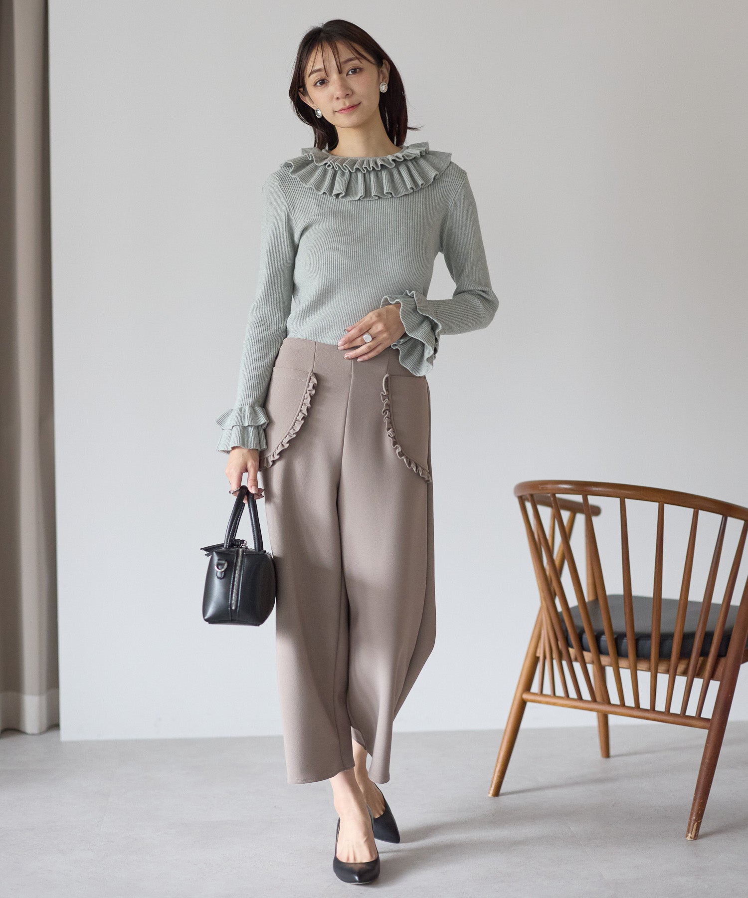 フリルポケットハイストレッチパンツ – Neigeオンラインストア