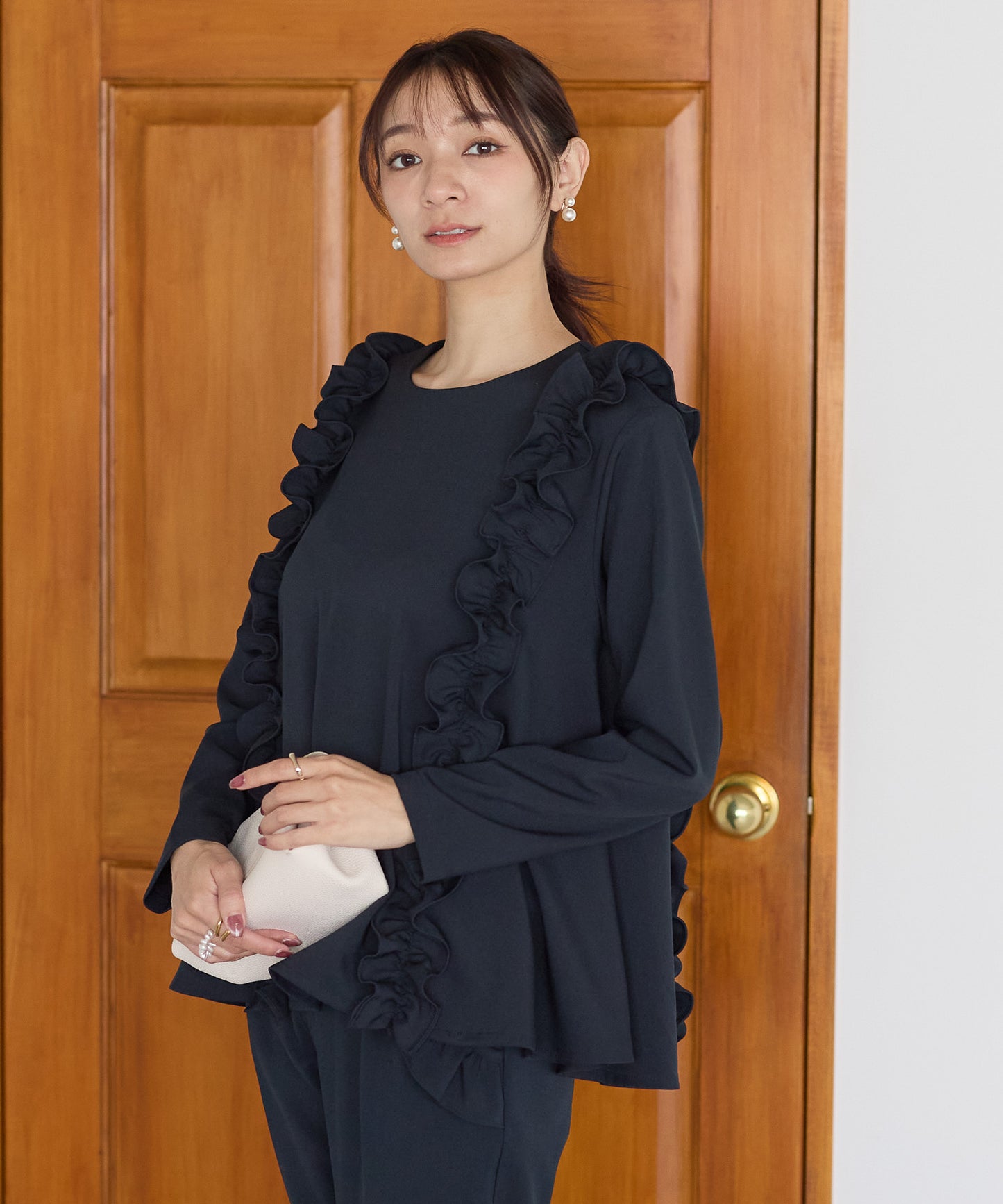 【11月9日(日)20時〜新発売】ツインフリルフレアトップス