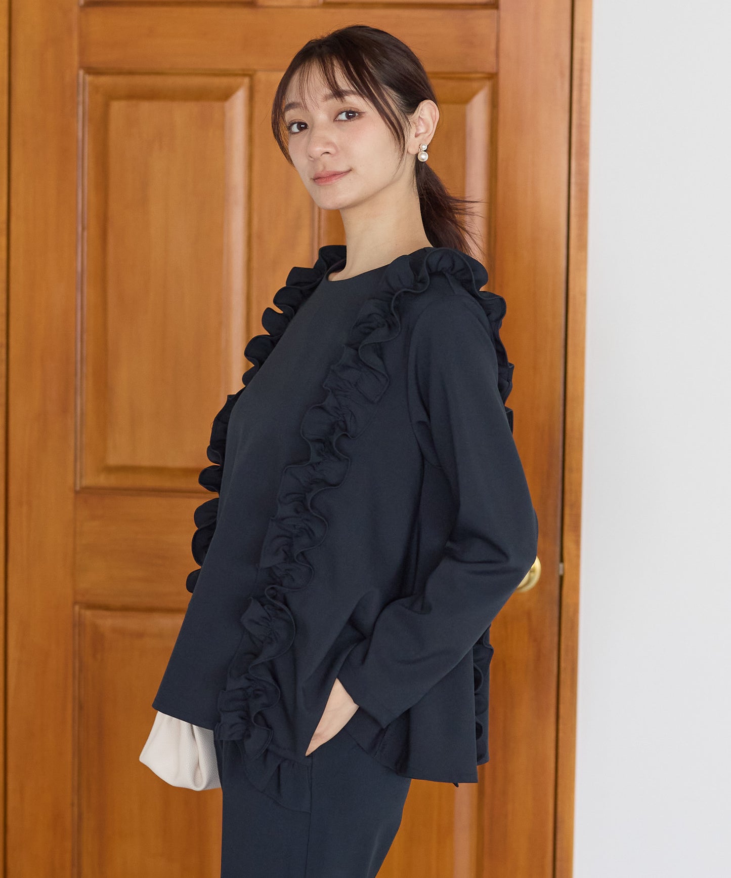 【11月9日(日)20時〜新発売】ツインフリルフレアトップス