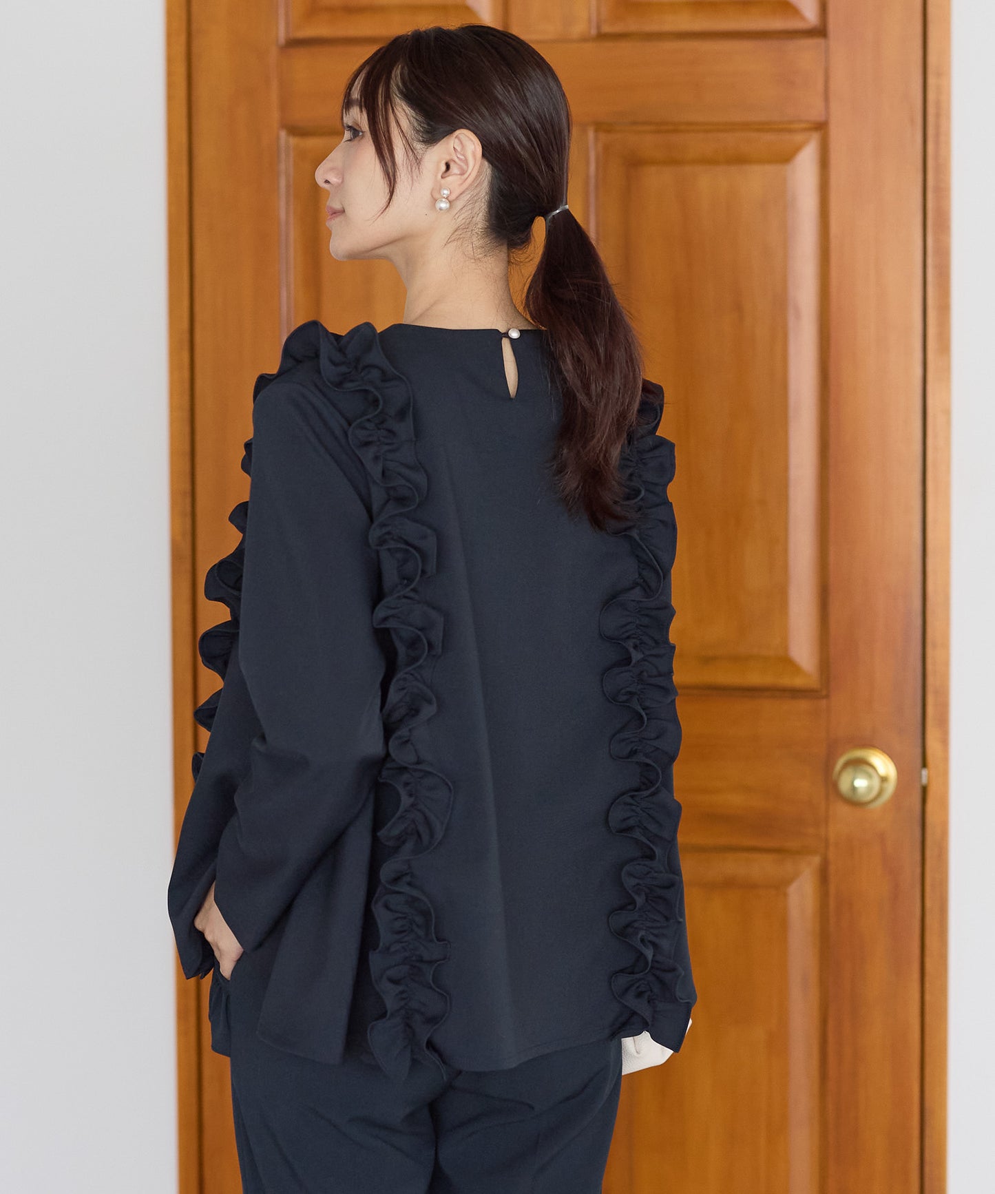 【11月9日(日)20時〜新発売】ツインフリルフレアトップス