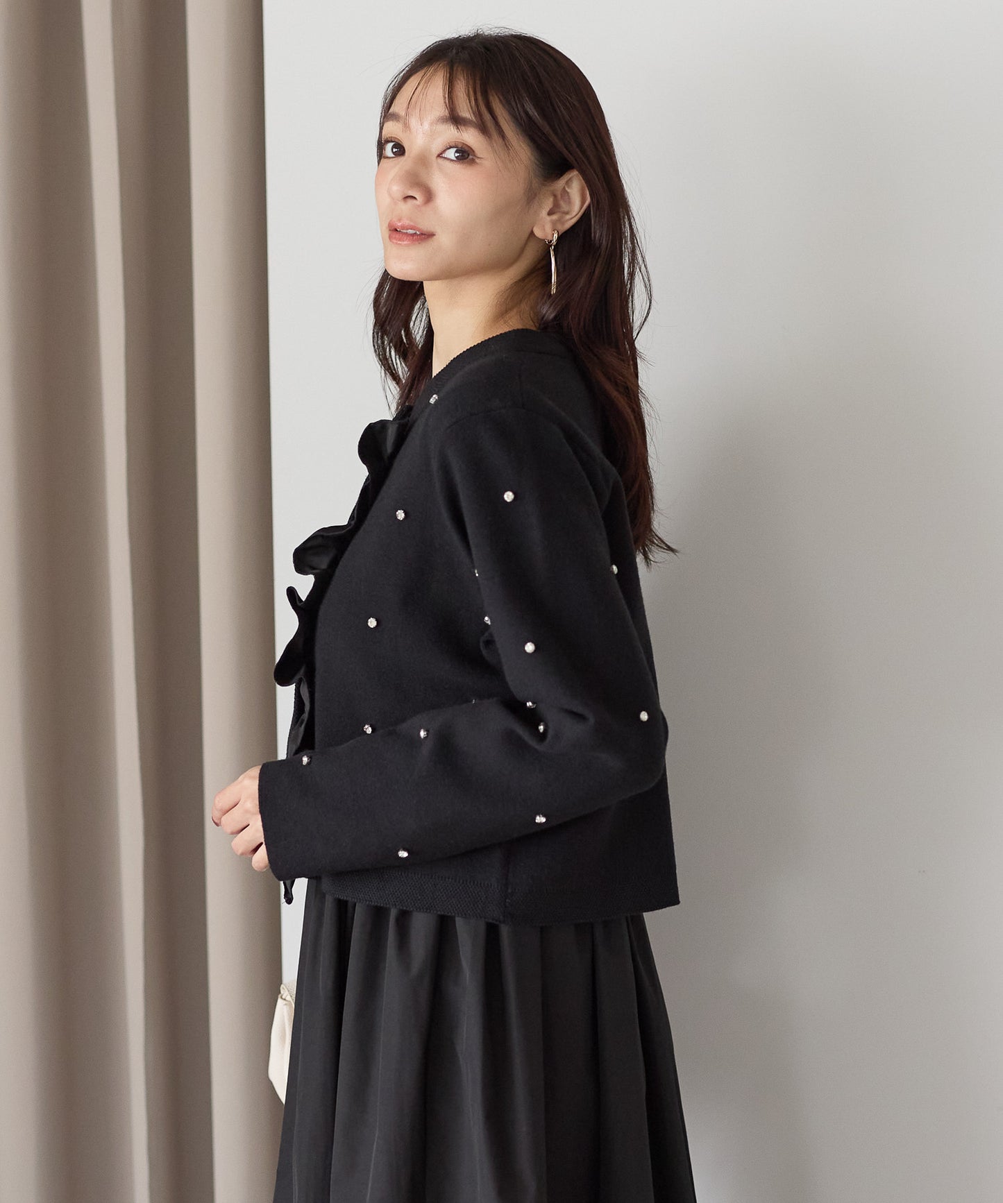 【11月9日(日)20時〜新発売】ジュエルフリルカーディガン