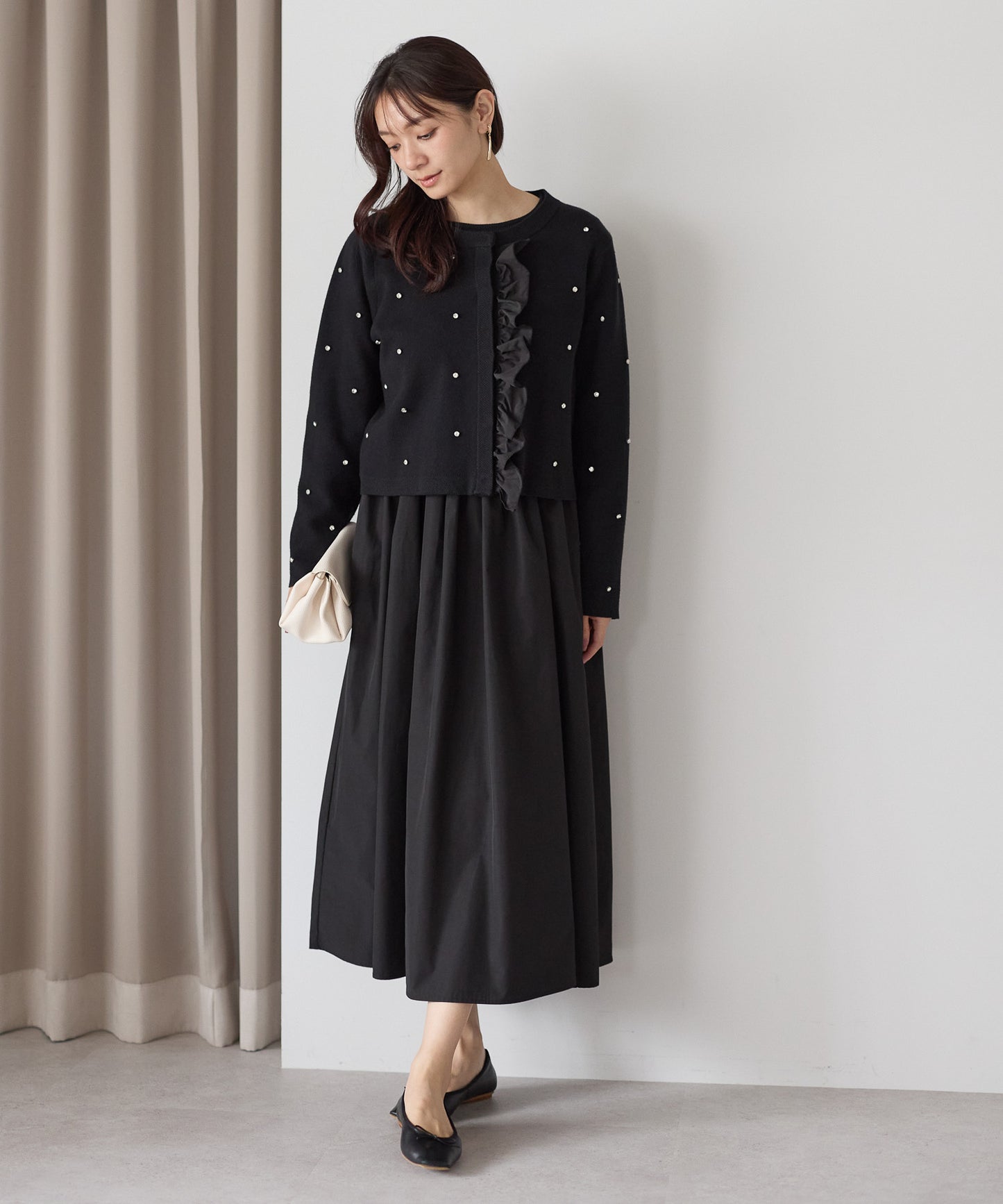 【11月9日(日)20時〜新発売】ジュエルフリルカーディガン