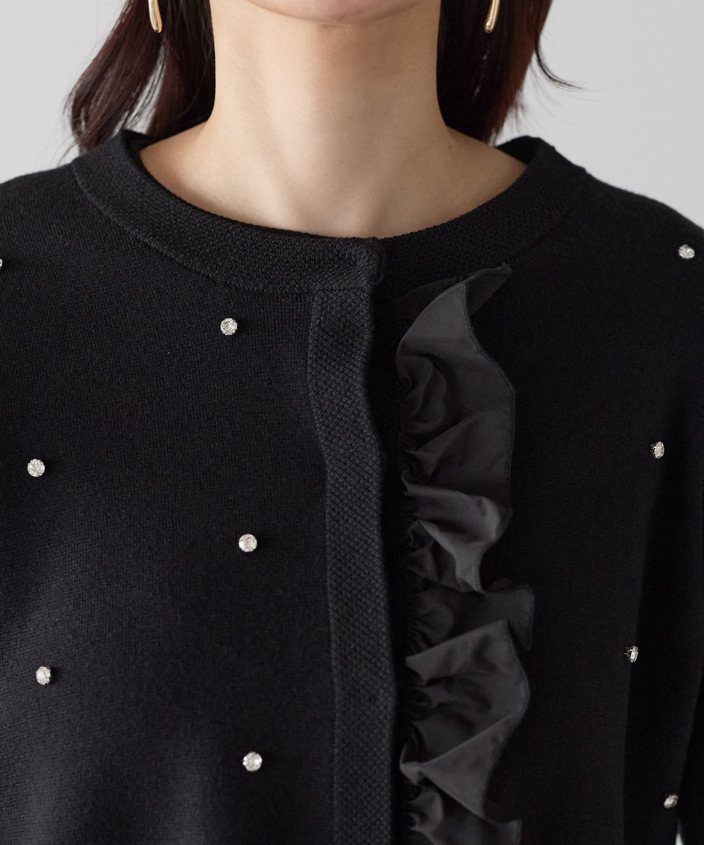 【11月9日(日)20時〜新発売】ジュエルフリルカーディガン