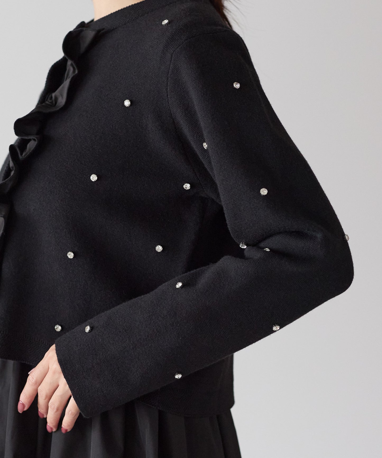 【11月9日(日)20時〜新発売】ジュエルフリルカーディガン