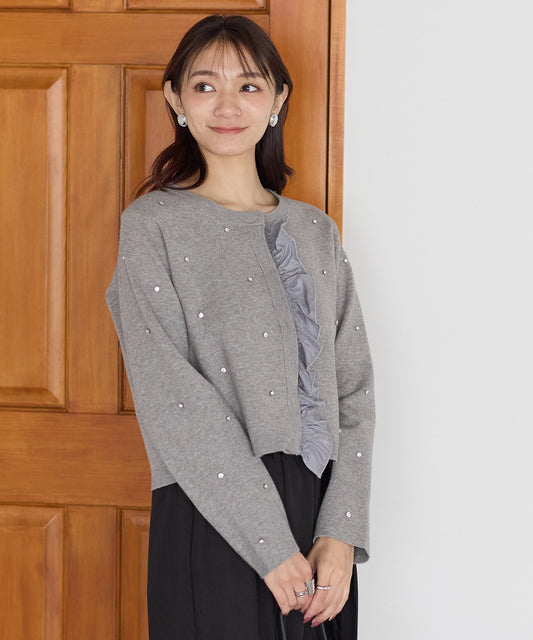 【11月9日(日)20時〜新発売】ジュエルフリルカーディガン