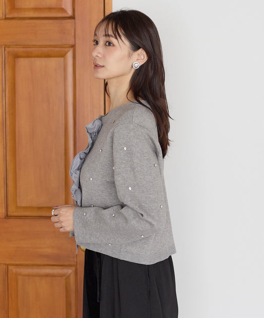 【11月9日(日)20時〜新発売】ジュエルフリルカーディガン