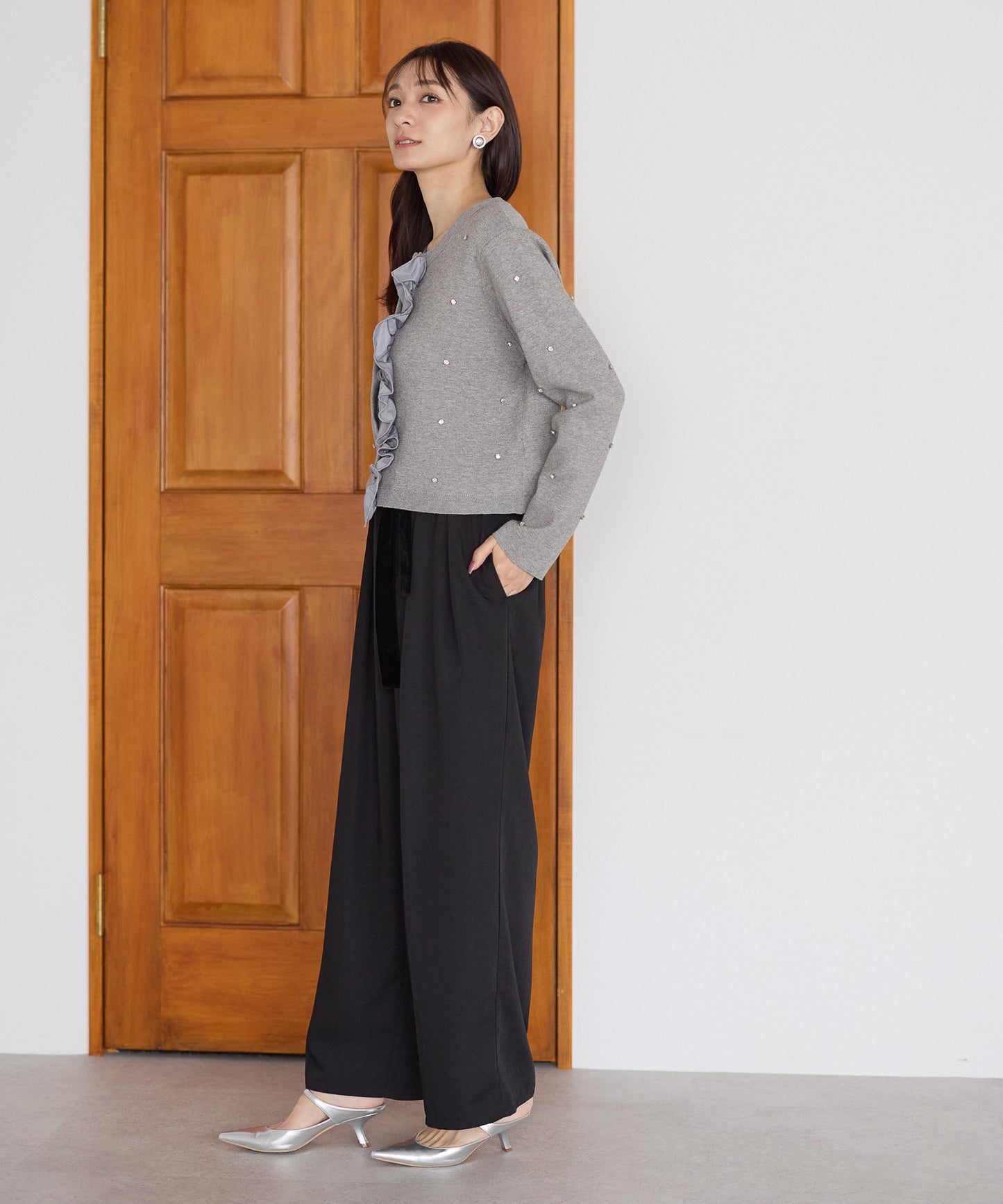 【11月9日(日)20時〜新発売】ジュエルフリルカーディガン