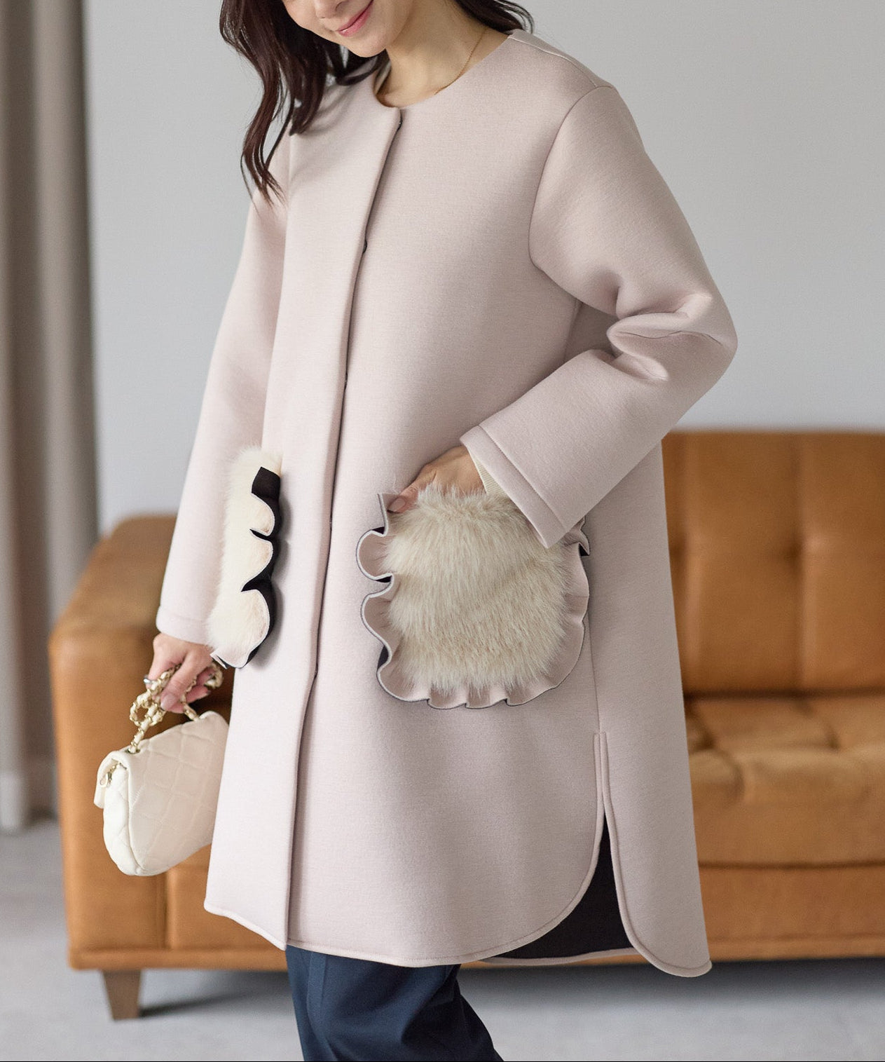 フリルファーポケットコート – Neigeオンラインストア