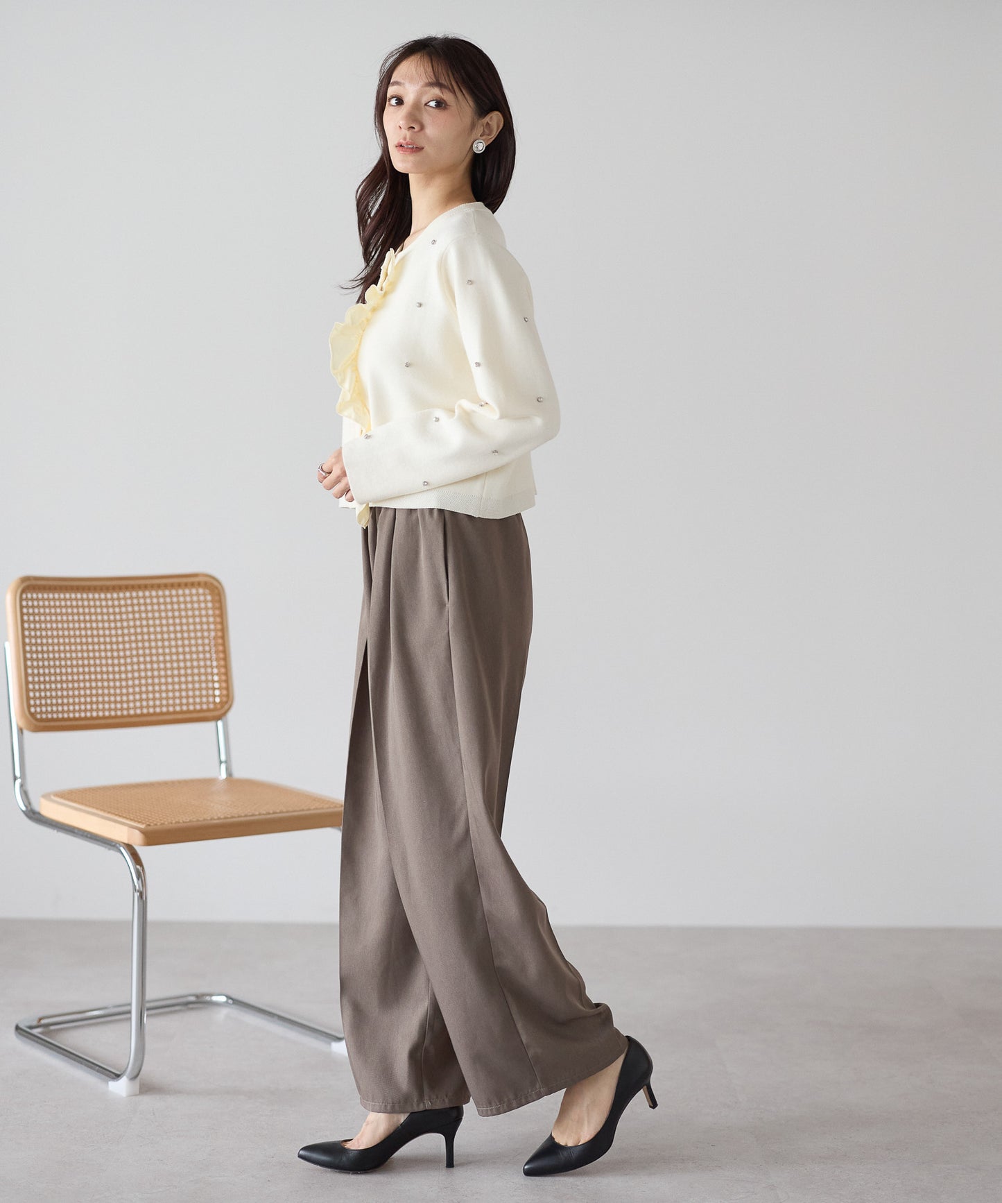 【11月9日(日)20時〜新発売】ジュエルフリルカーディガン