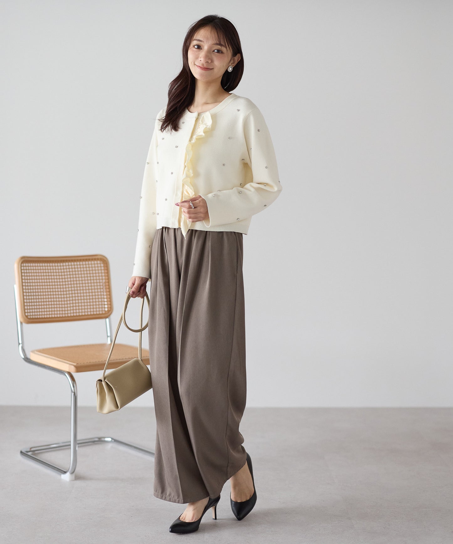 【11月9日(日)20時〜新発売】ジュエルフリルカーディガン