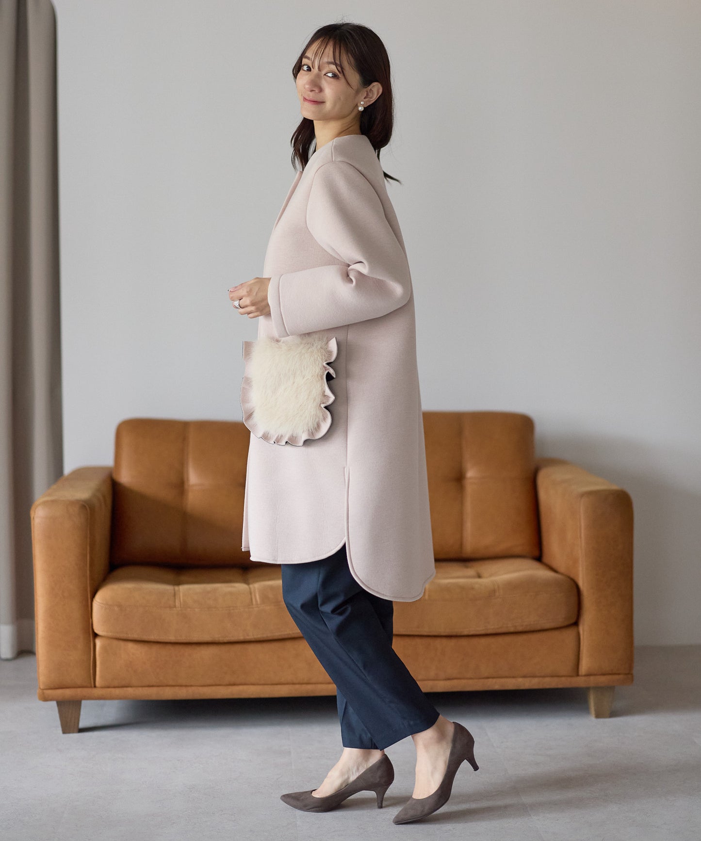 【12月5日(金)13時〜新発売】フリルファーポケットコート