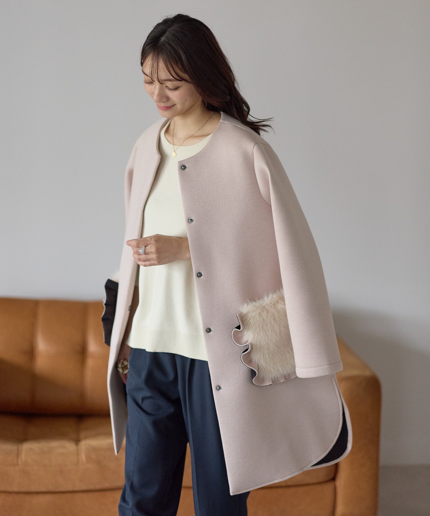 フリルファーポケットコート – Neigeオンラインストア