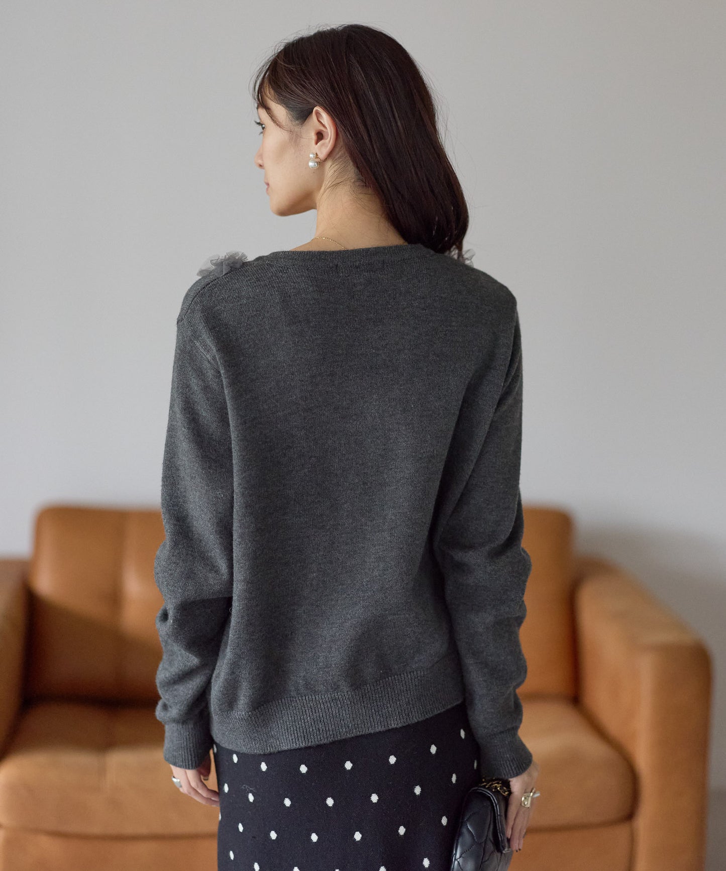 【1月4日(日)20時〜新発売】チュールフリルラッフルカーディガン　