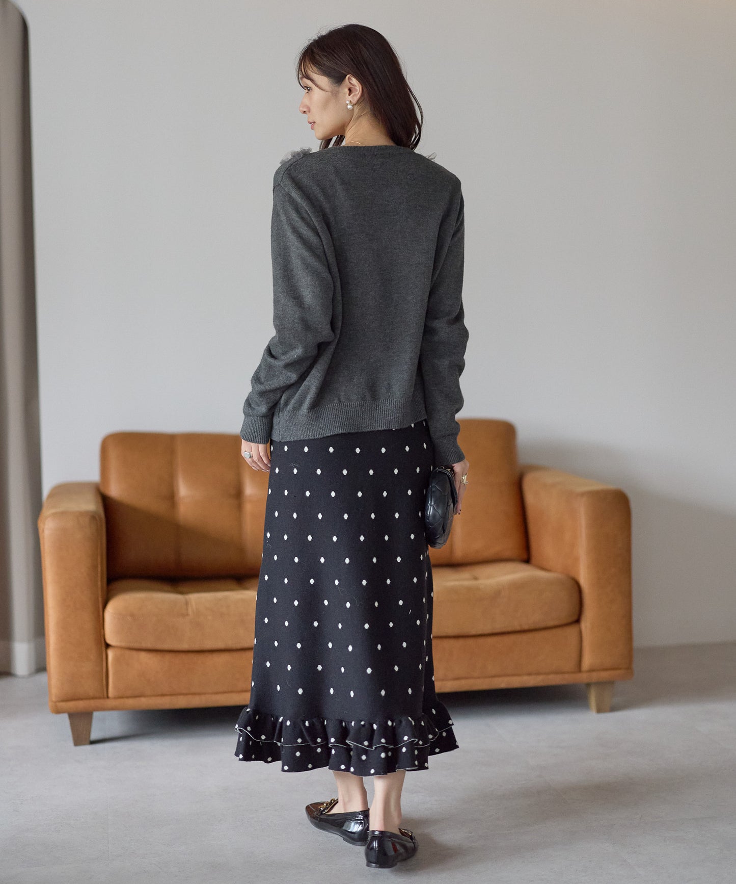 【1月4日(日)20時〜新発売】チュールフリルラッフルカーディガン　