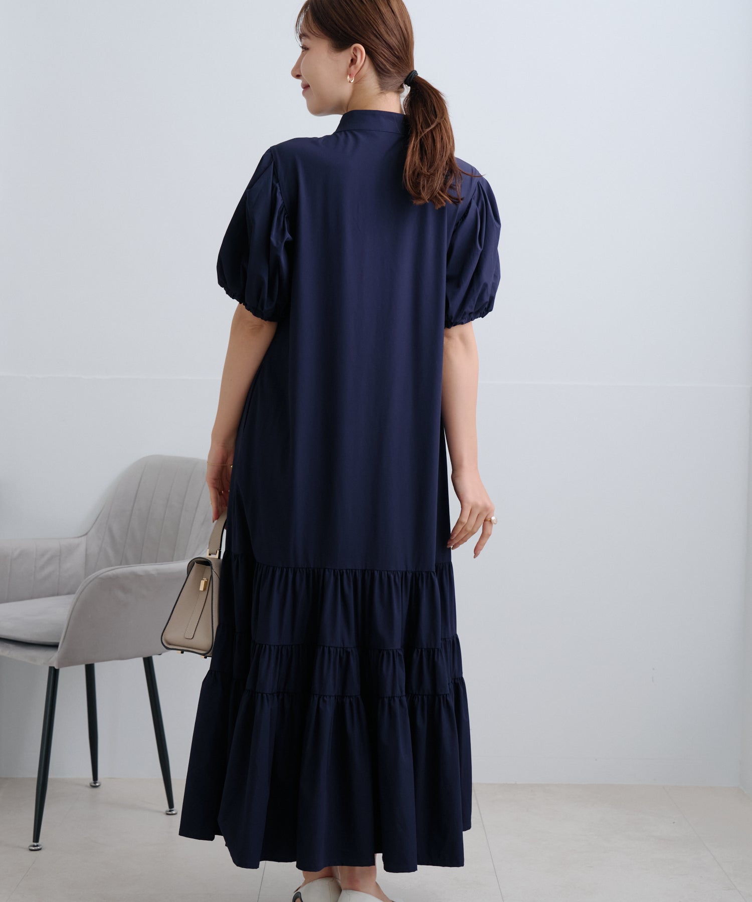 ボウタイリボンティアードワンピース – Neigeオンラインストア