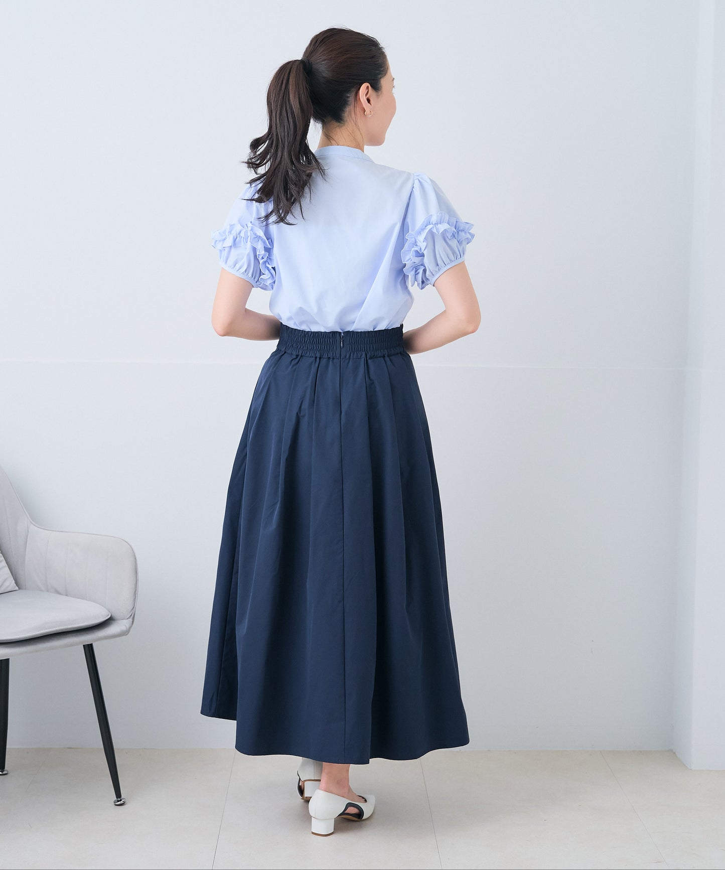 【8月23日(日)20時〜新発売】撥水防汚フォルムフレアスカート
