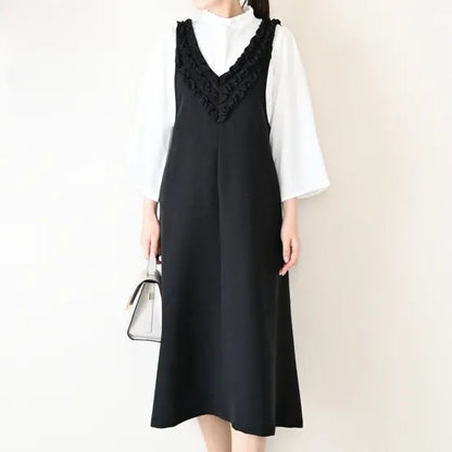 【4月20日(日)20時〜再再再入荷】フリルジャンパースカート