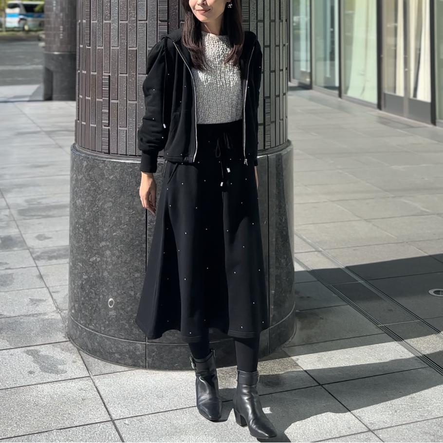 【10月10日(金)13時〜販売開始】ラインストーンミストパーカー　