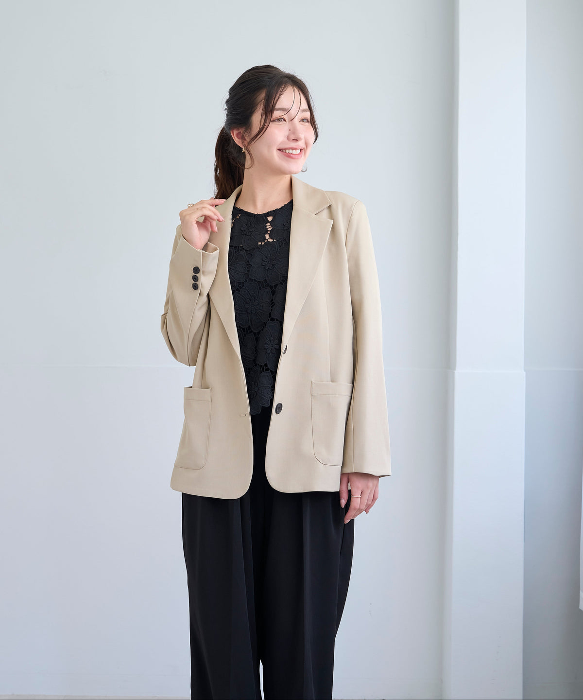 【10月10日(土)20時〜新発売】バックリボンテーラードジャケット