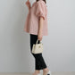 ドライタッチリボンギャザーブラウス