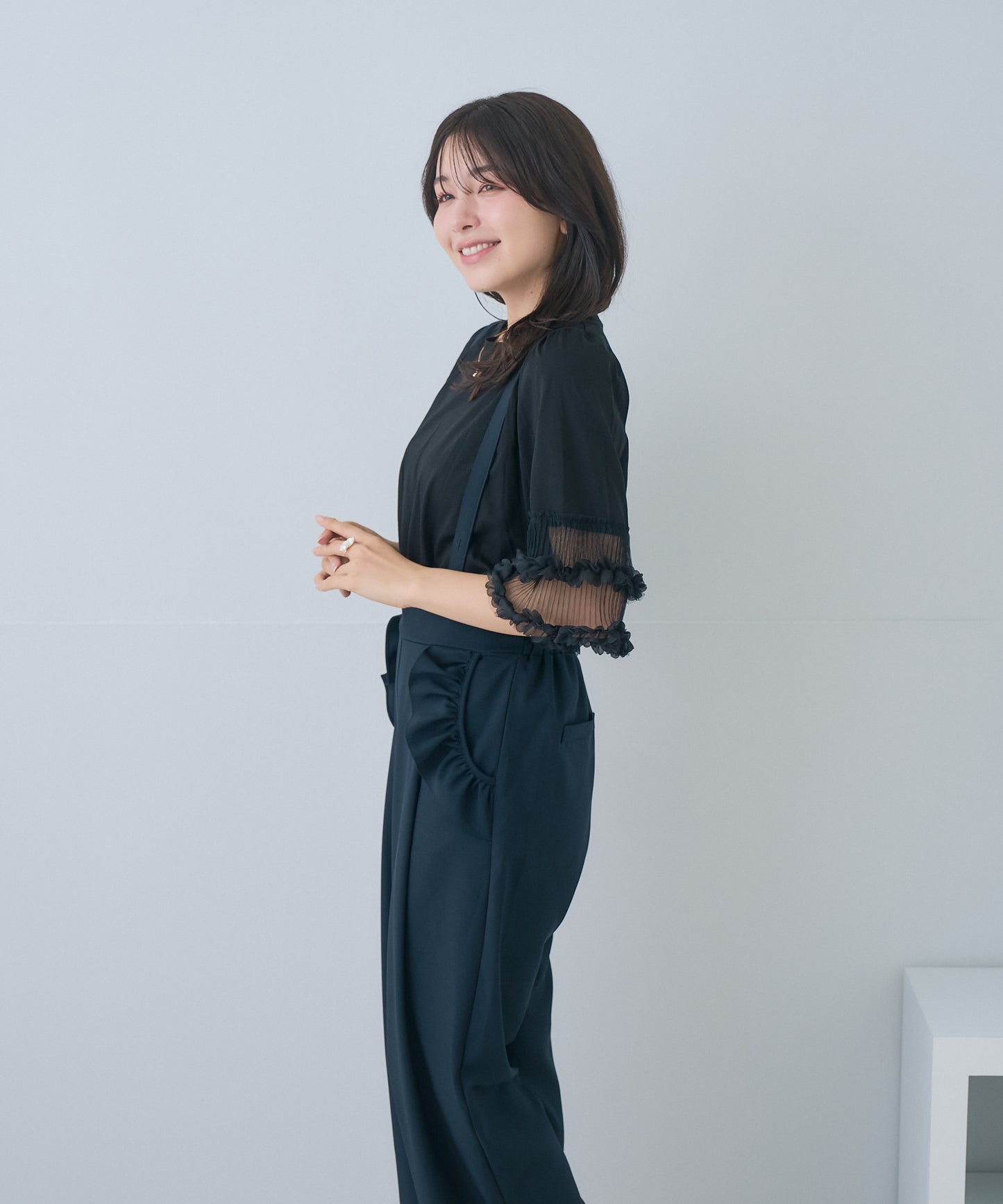 【5月17日(日)20時〜新発売】フラワーペタルシアースリーブトップス