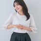 【7月12日(日)20時〜再入荷】フラワーペタルシアースリーブトップス