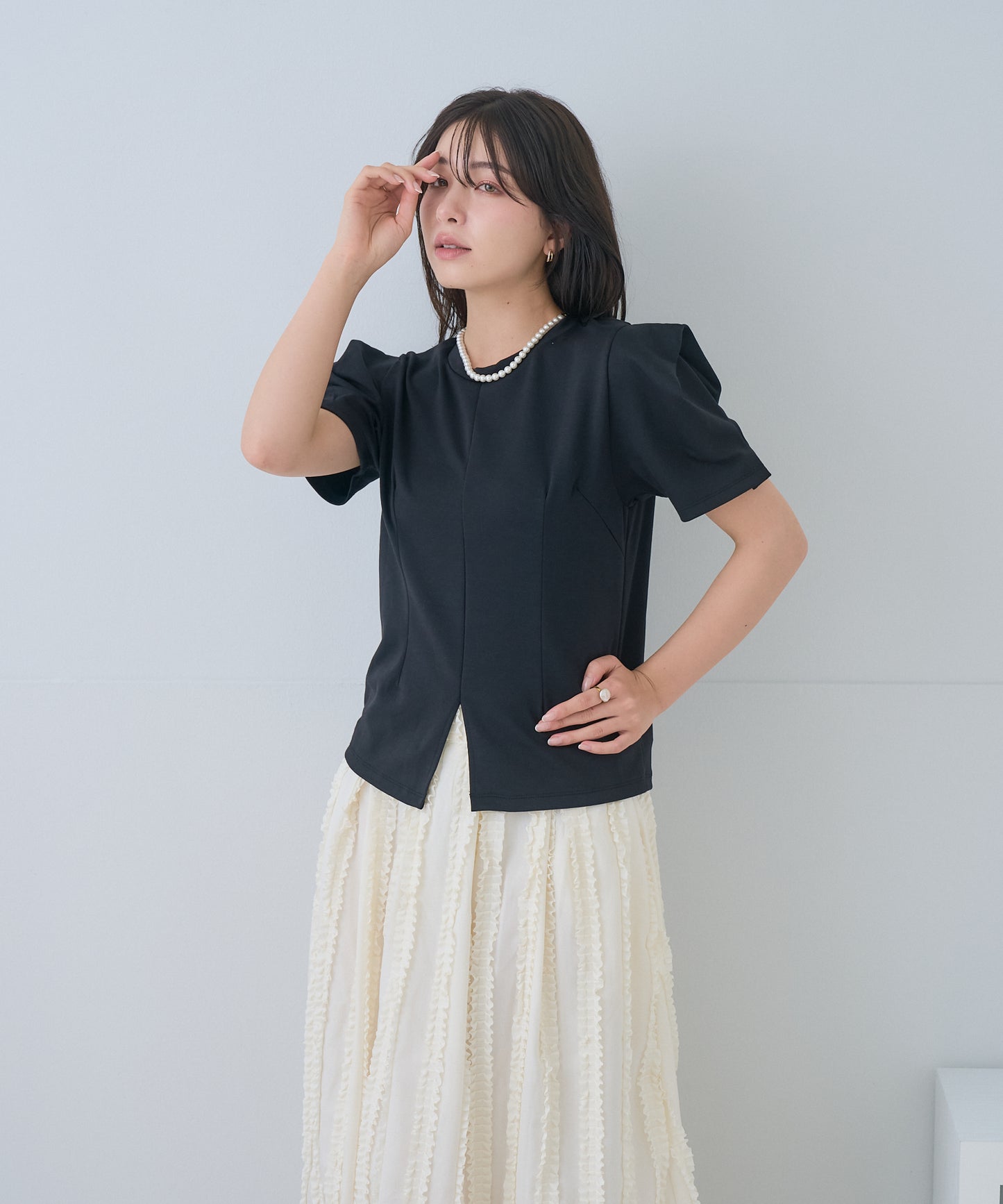 【5月17日(日)20時〜新発売】フォルムスリーブカットソー