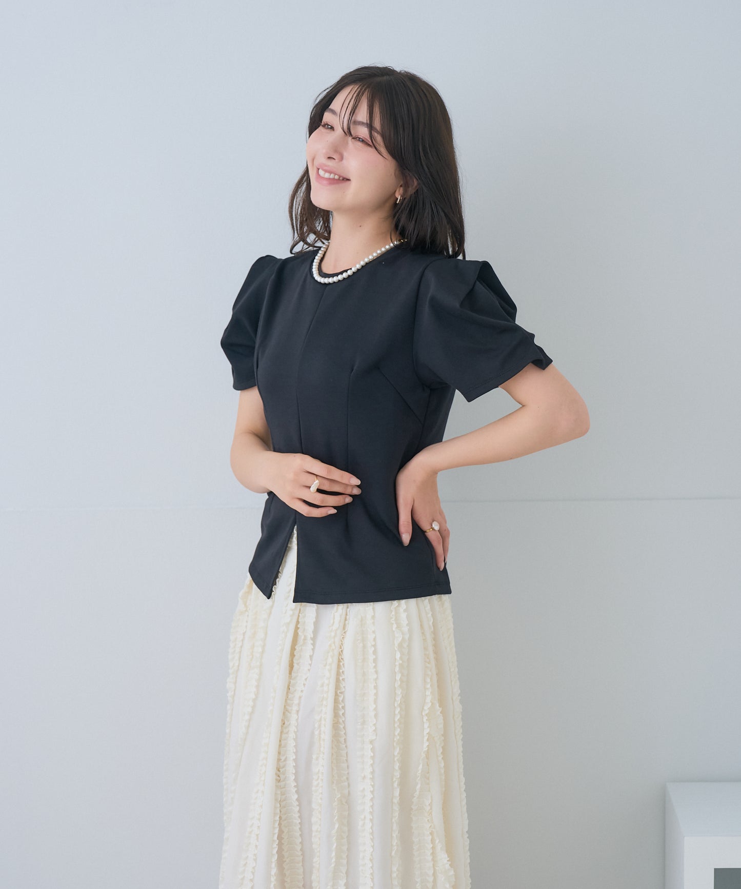 【5月17日(日)20時〜新発売】フォルムスリーブカットソー