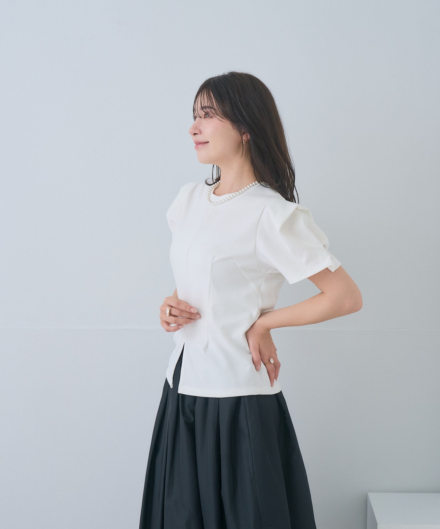 【5月17日(日)20時〜新発売】フォルムスリーブカットソー