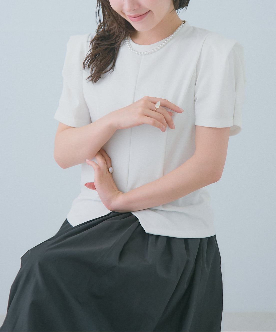 【5月17日(日)20時〜新発売】フォルムスリーブカットソー