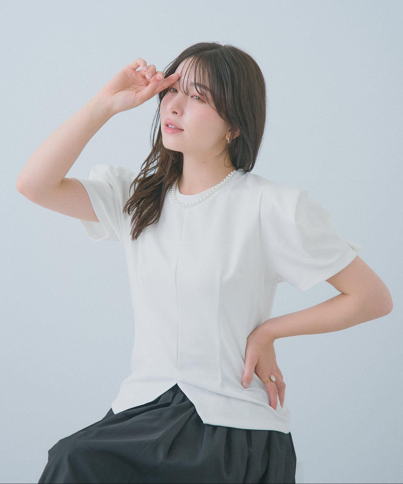 【5月17日(日)20時〜新発売】フォルムスリーブカットソー