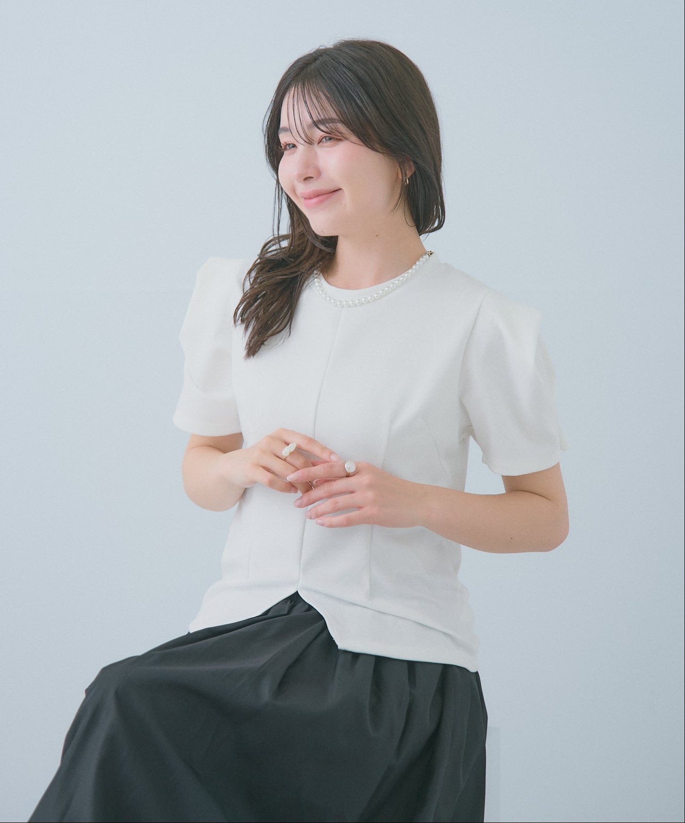 【5月17日(日)20時〜新発売】フォルムスリーブカットソー