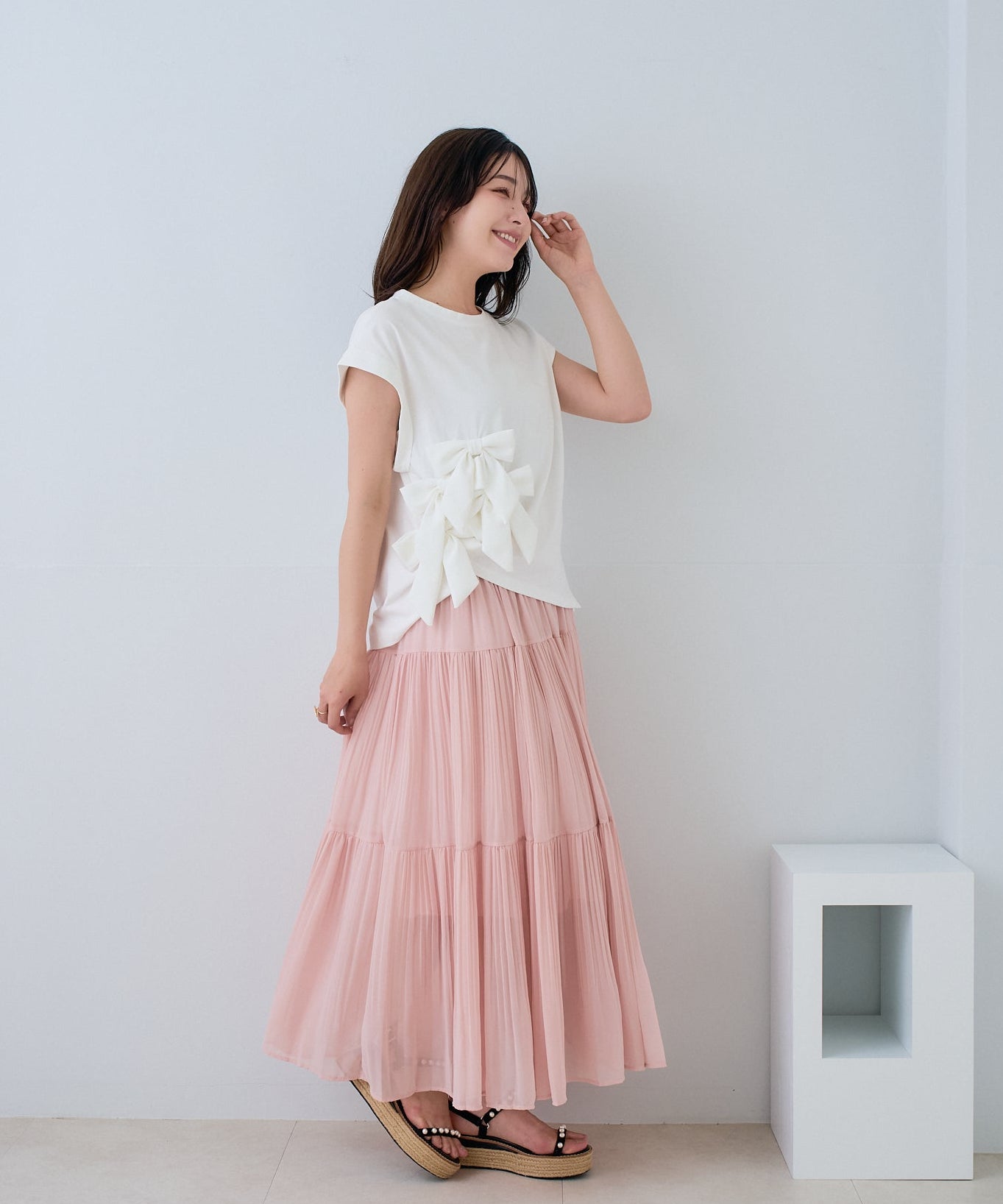【5月31日(日)20時〜再入荷】メニーリボンデザイントップス