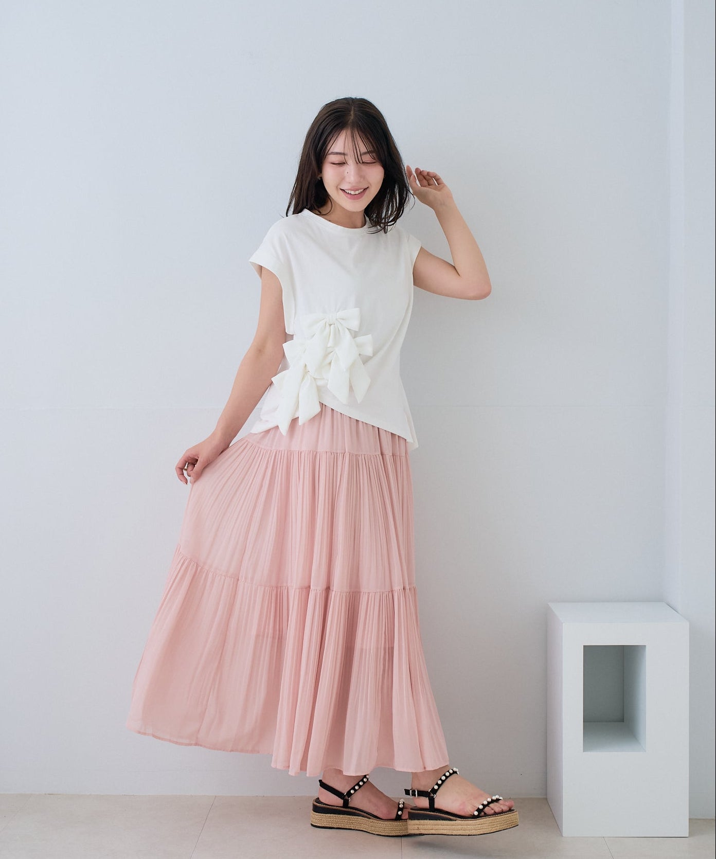 【5月31日(日)20時〜再入荷】メニーリボンデザイントップス