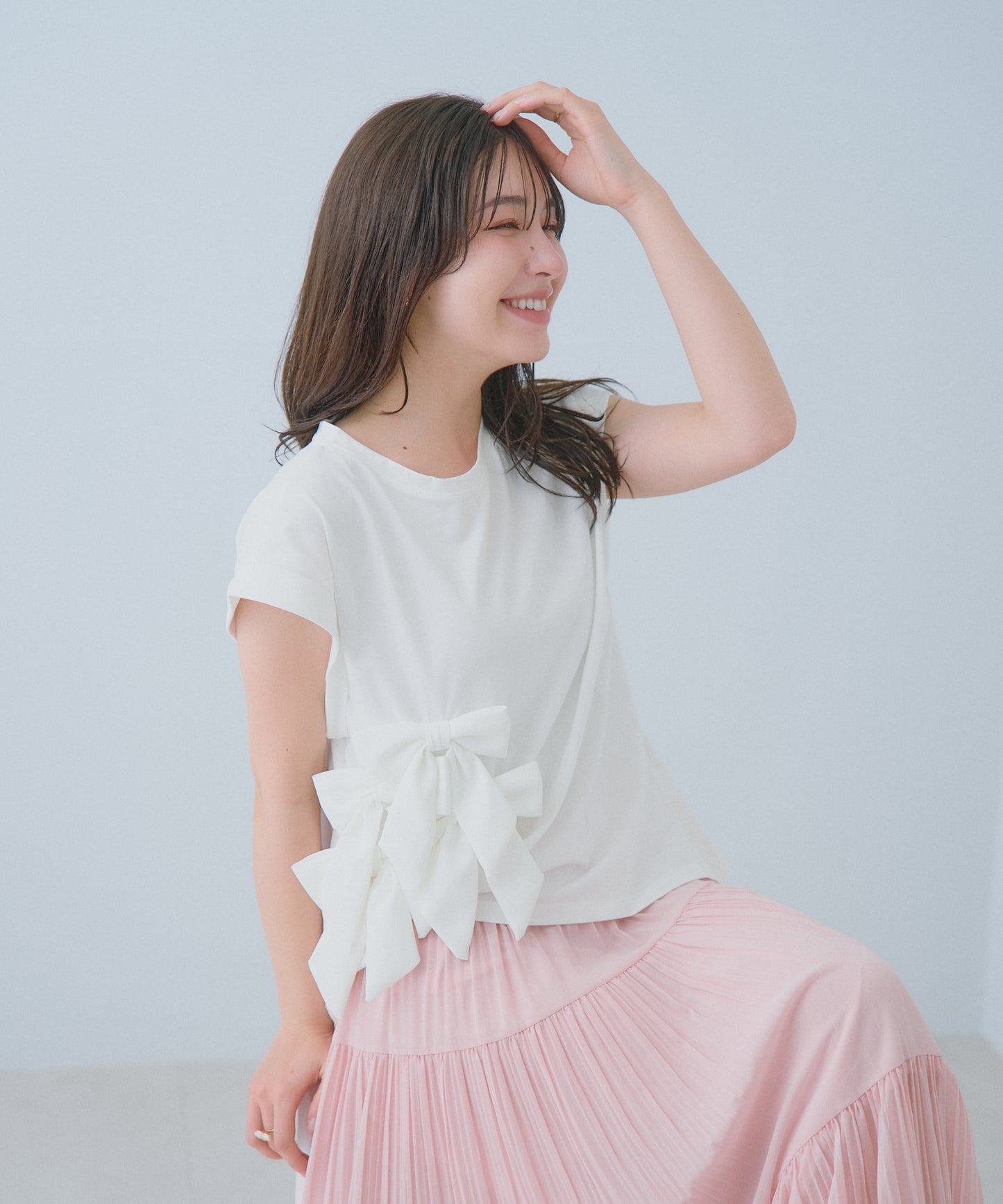 【5月31日(日)20時〜再入荷】メニーリボンデザイントップス