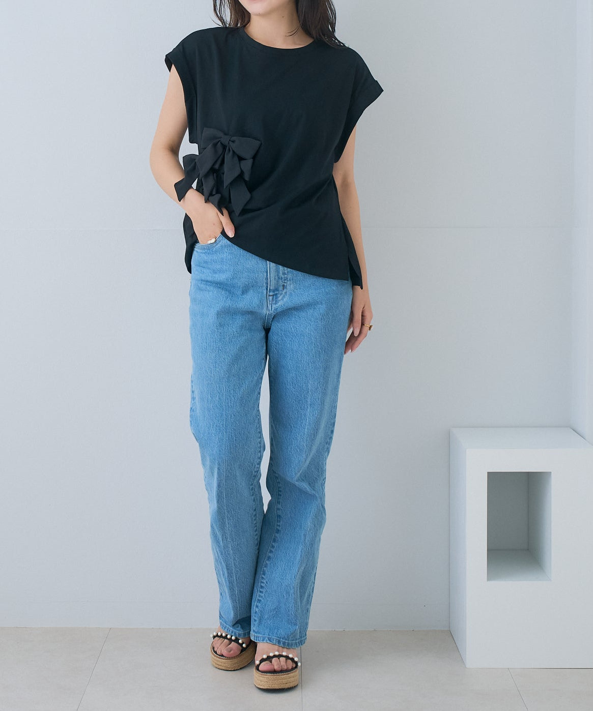 【5月31日(日)20時〜再入荷】メニーリボンデザイントップス