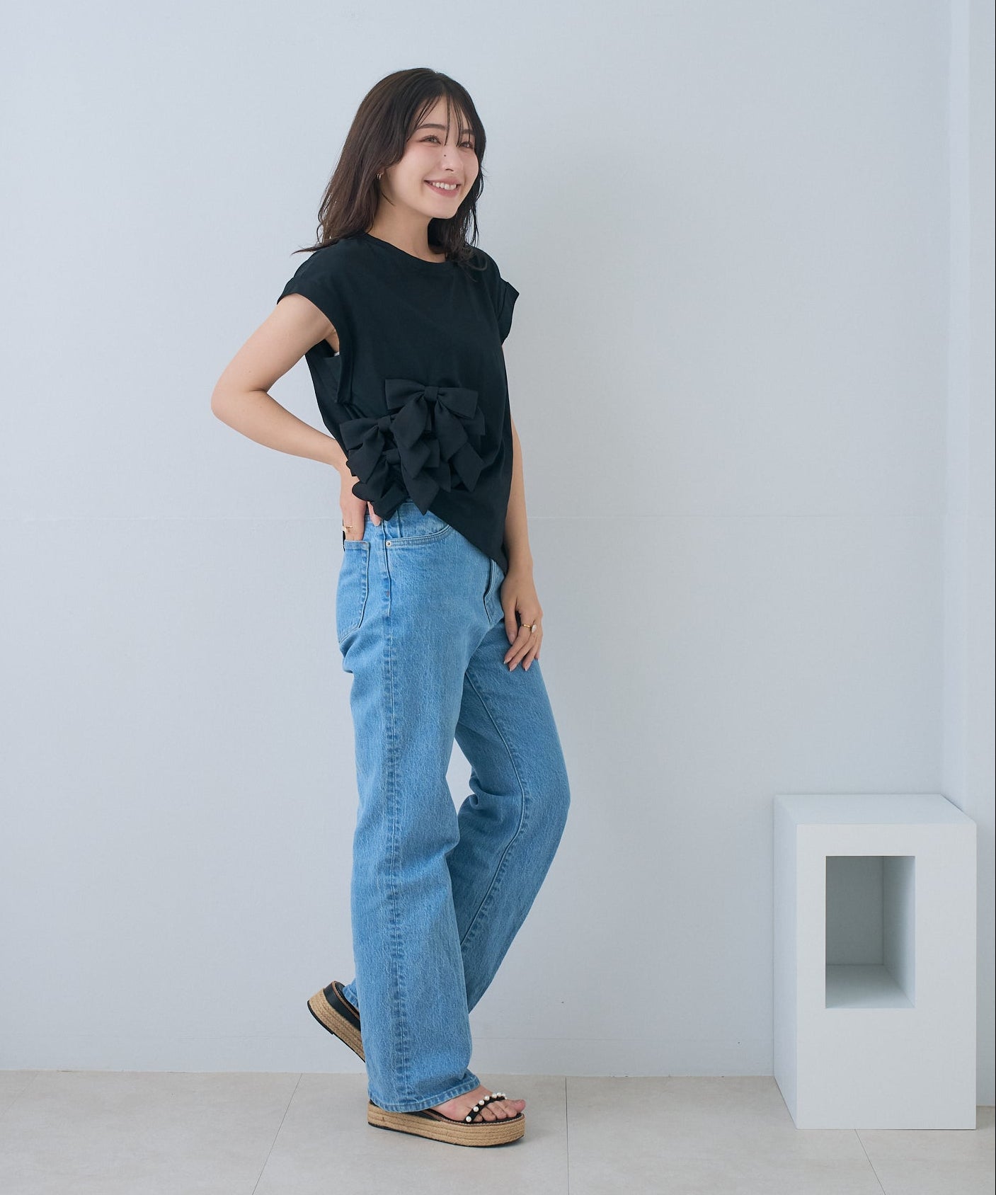 【5月31日(日)20時〜再入荷】メニーリボンデザイントップス