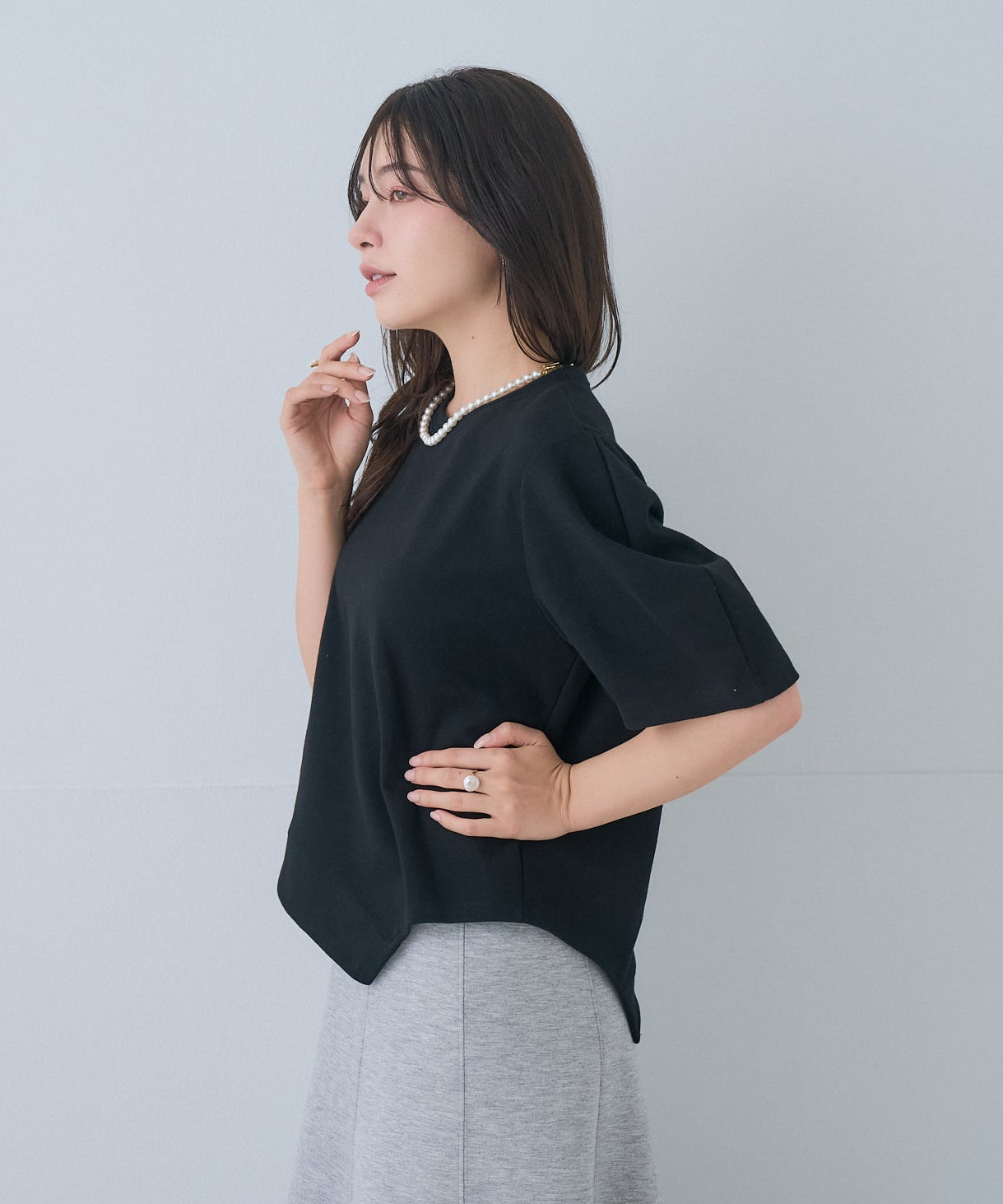 【5月24日(日)20時〜新発売】アシンメトリーヘムトップス