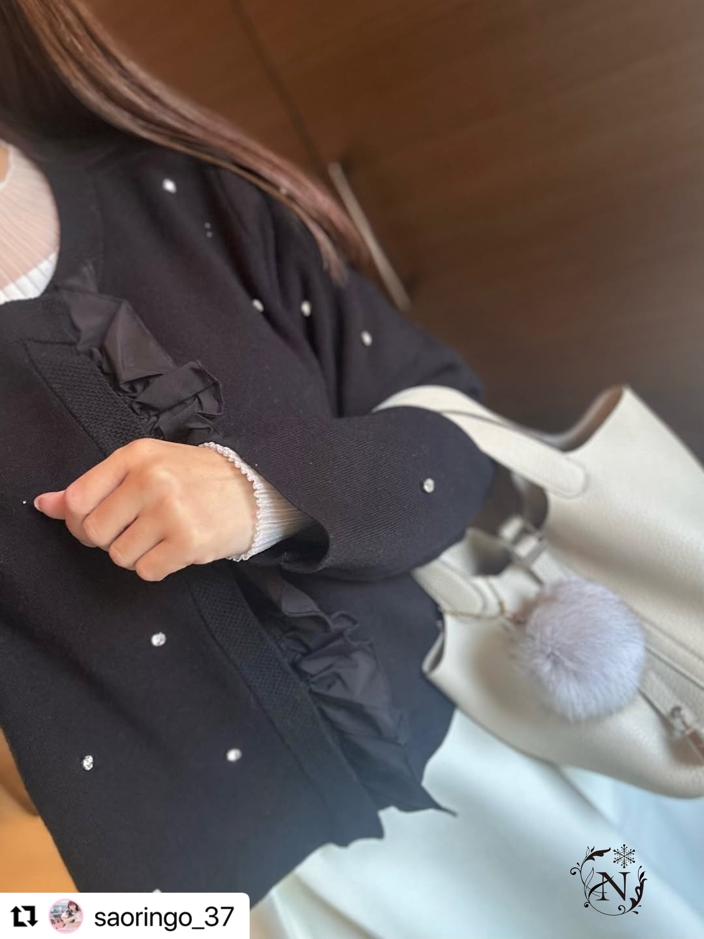 【11月9日(日)20時〜新発売】ジュエルフリルカーディガン