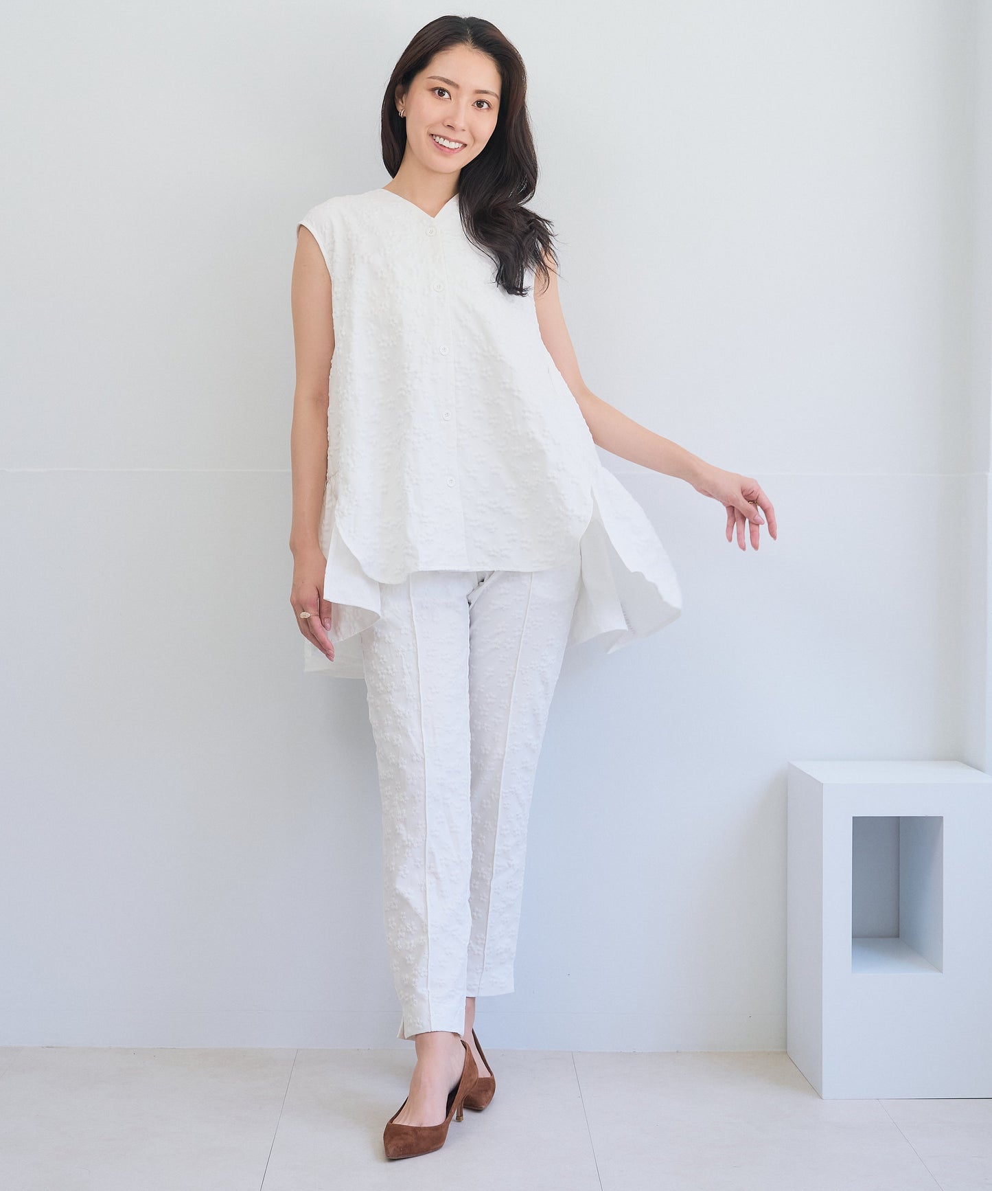 【8月5日(水)20時〜新発売】ブルームエンボスコンフォートパンツ/セットアップ対応アイテム