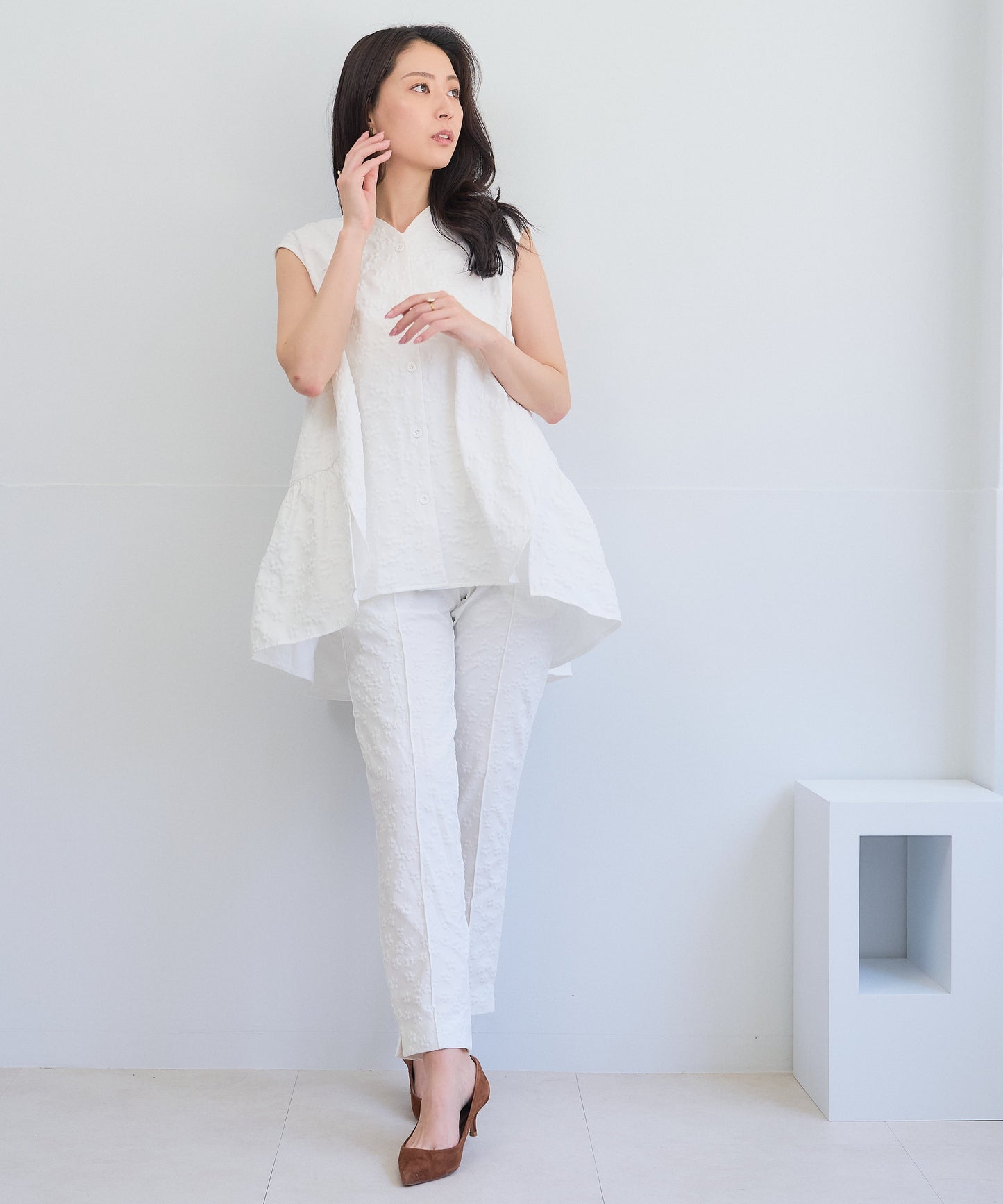 【8月5日(水)20時〜新発売】ブルームエンボスコンフォートパンツ/セットアップ対応アイテム