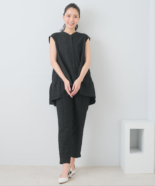 【8月5日(水)20時〜新発売】ブルームエンボスコンフォートパンツ/セットアップ対応アイテム
