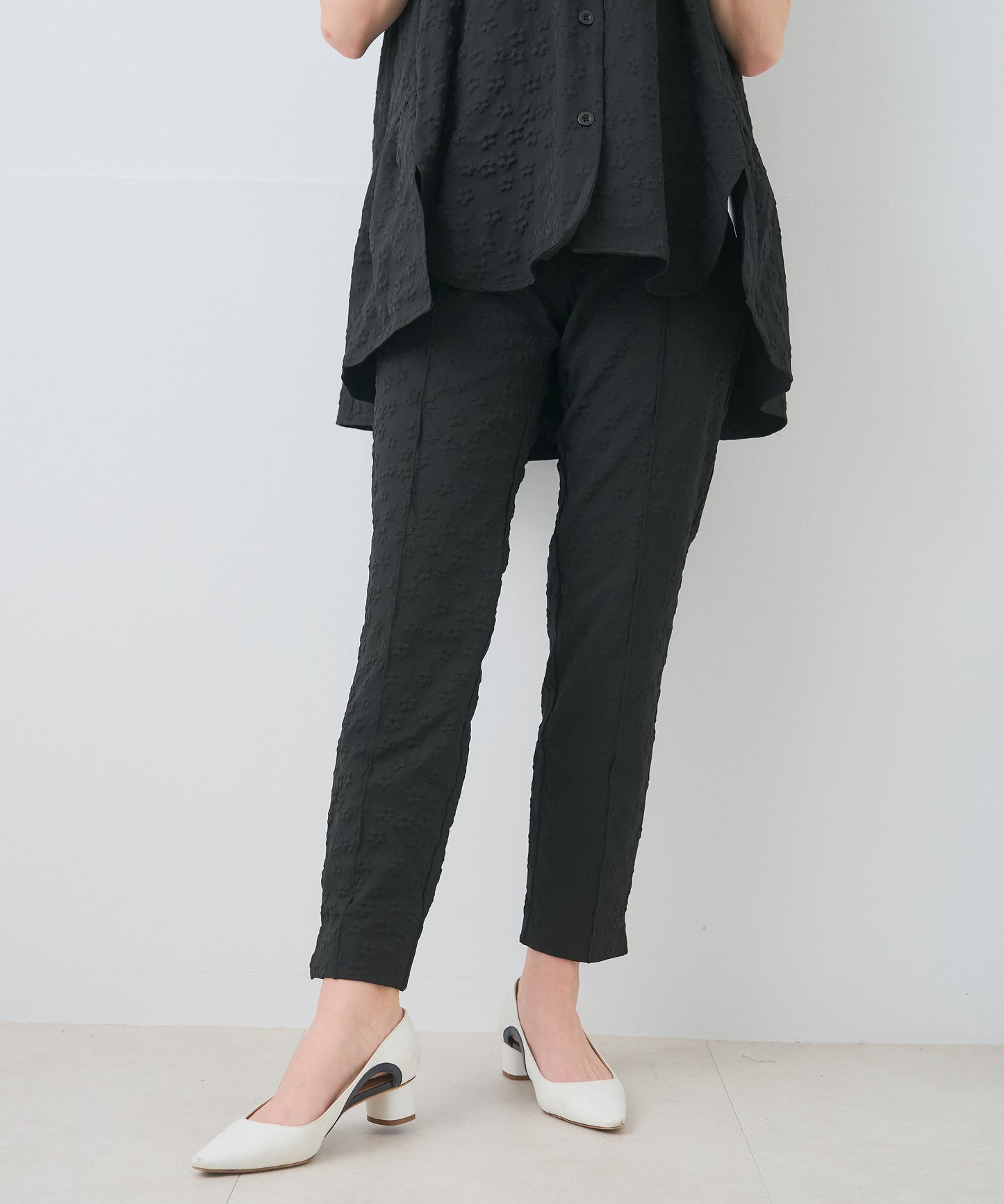 【8月5日(水)20時〜新発売】ブルームエンボスコンフォートパンツ/セットアップ対応アイテム