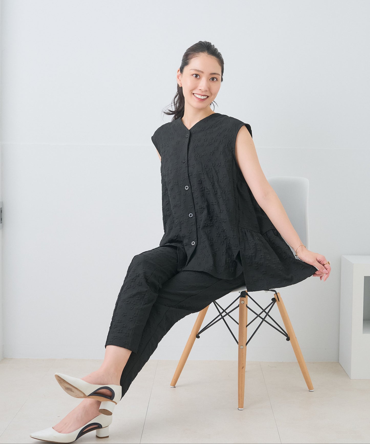 【8月5日(水)20時〜新発売】ブルームエンボスコンフォートパンツ/セットアップ対応アイテム