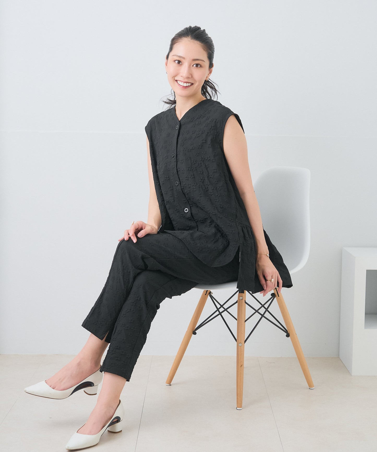 【8月5日(水)20時〜新発売】ブルームエンボスコンフォートパンツ/セットアップ対応アイテム
