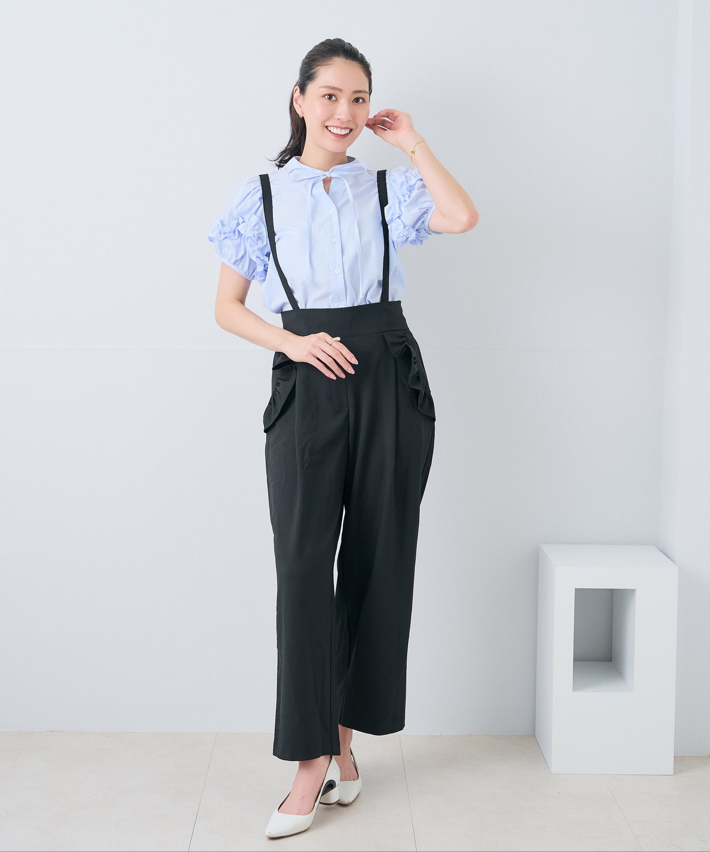 【8月5日(水)20時〜新発売】ホイップフリルボウタイブラウス