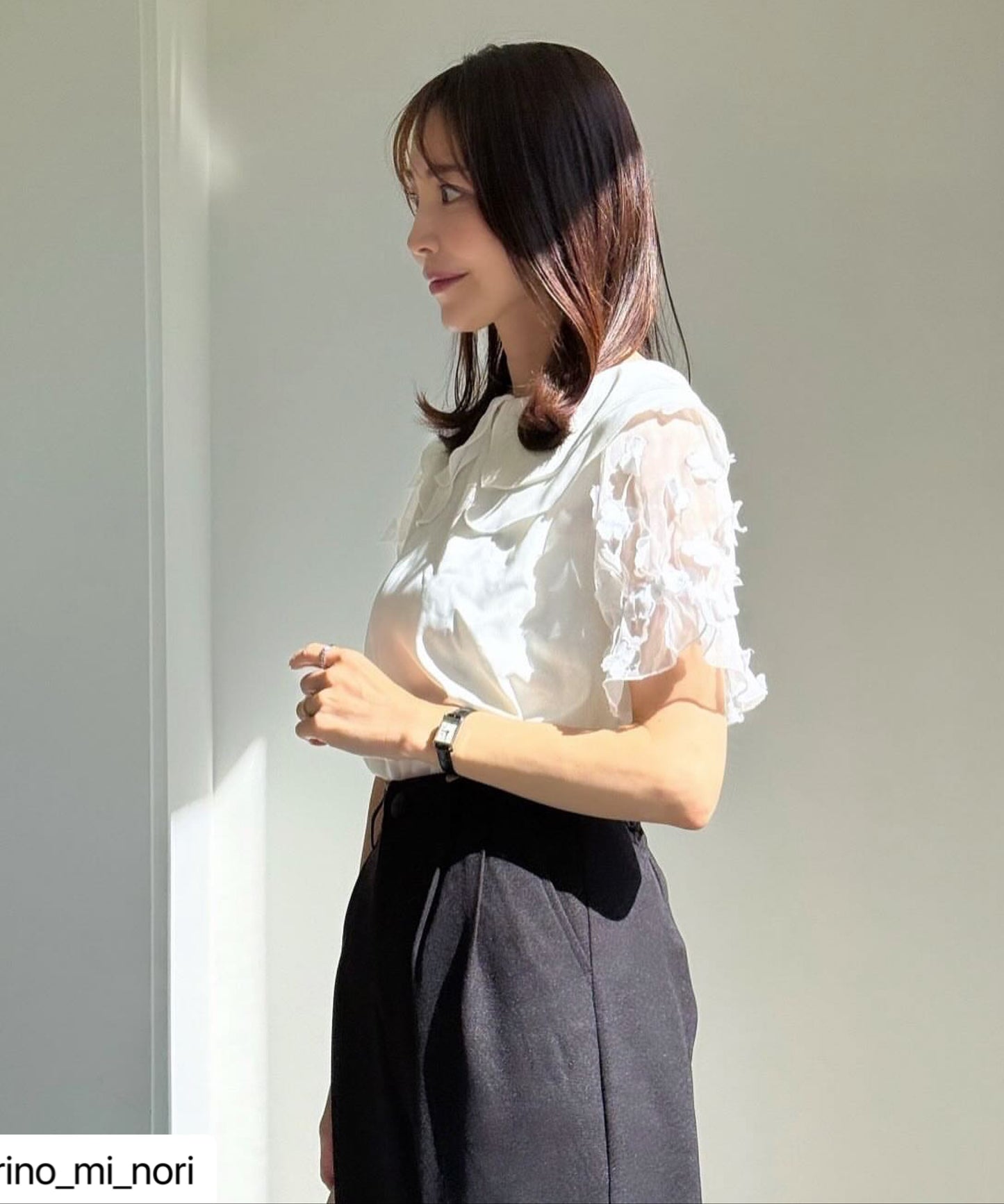 【5月10日(日)20時〜第２段予約販売開始】フローラルペタルショートスリーブブラウス