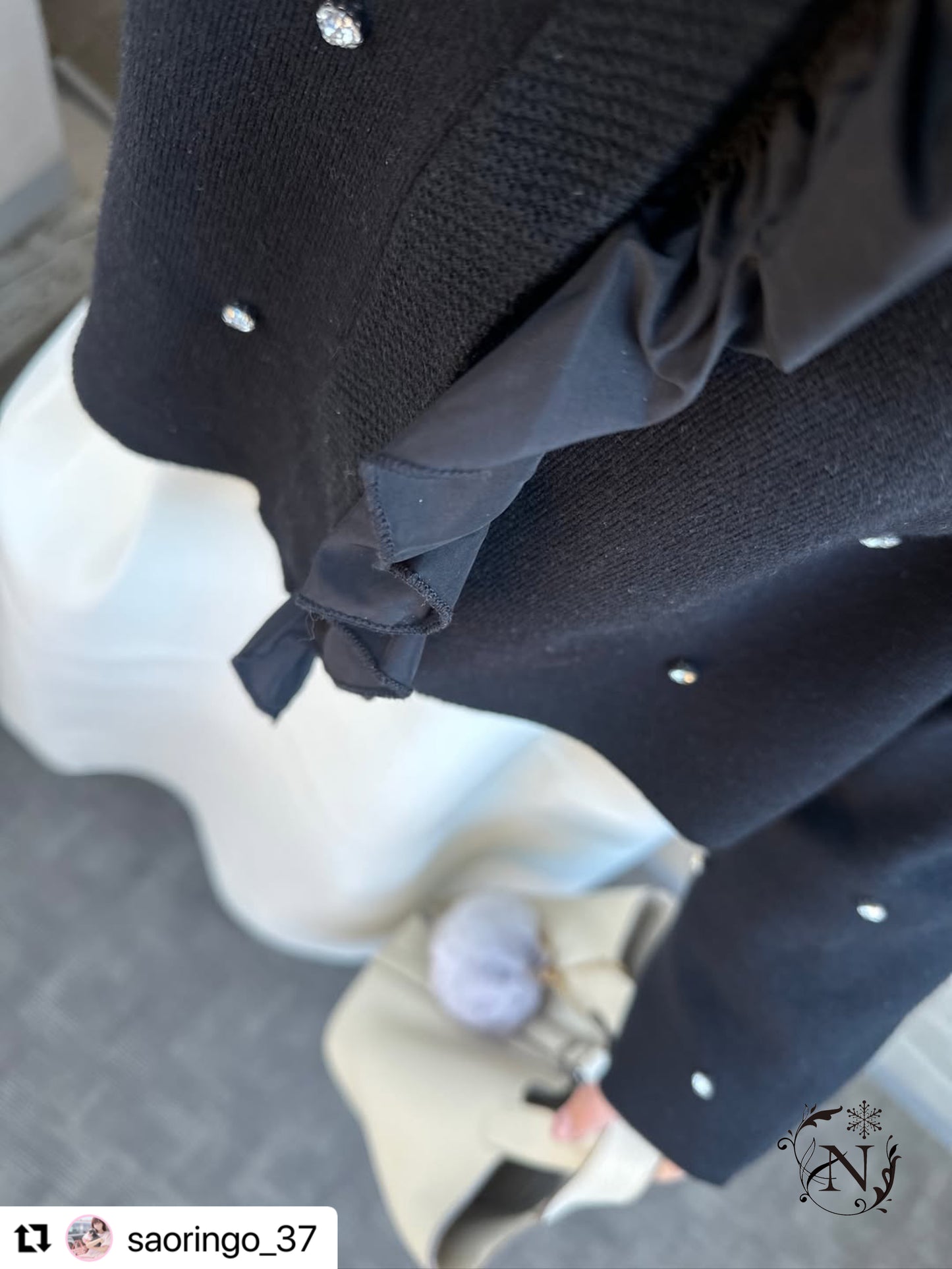 【11月9日(日)20時〜新発売】ジュエルフリルカーディガン